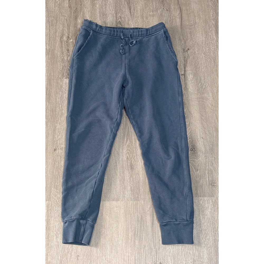 Frank & Eileen Tee Lab Navy Blue Garment Dyed Jogger Sweatpants Small